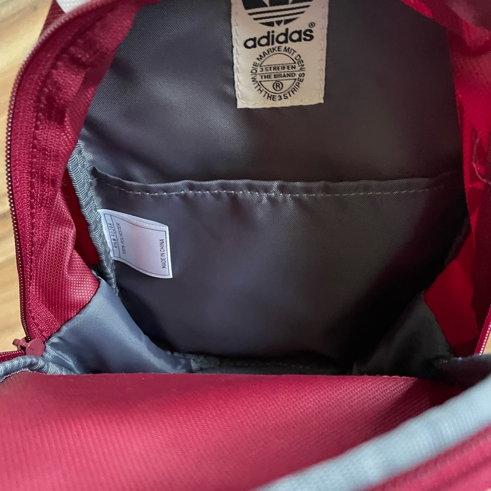 Adidas Burgundy Mini Backpack - Picture 3 of 3